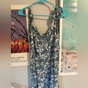 Free People Vintage Blue Floral Dress